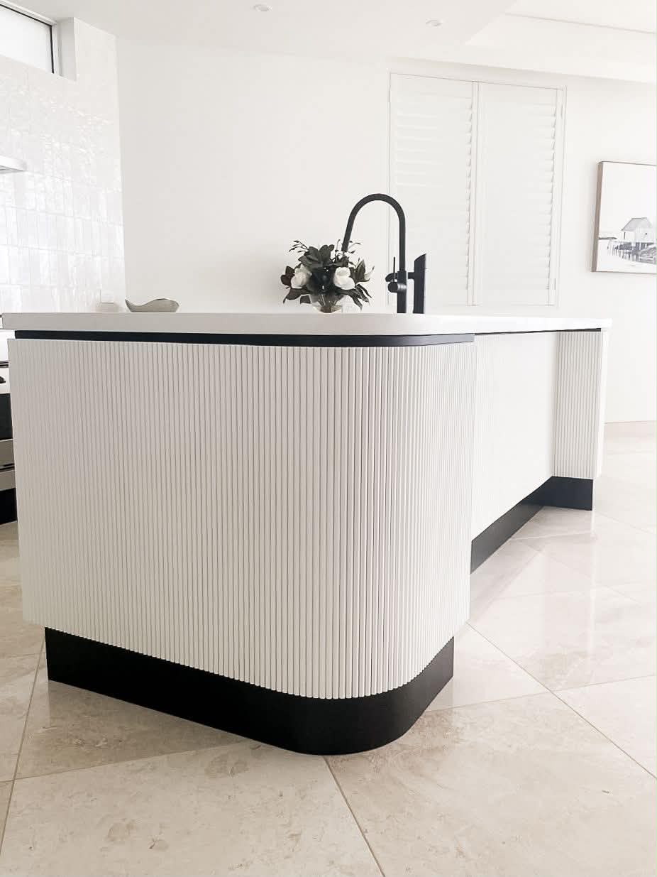 Curved Fluted Island