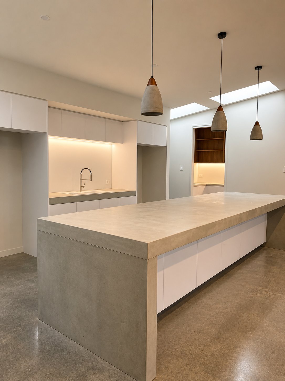Concrete Kitchen Island
