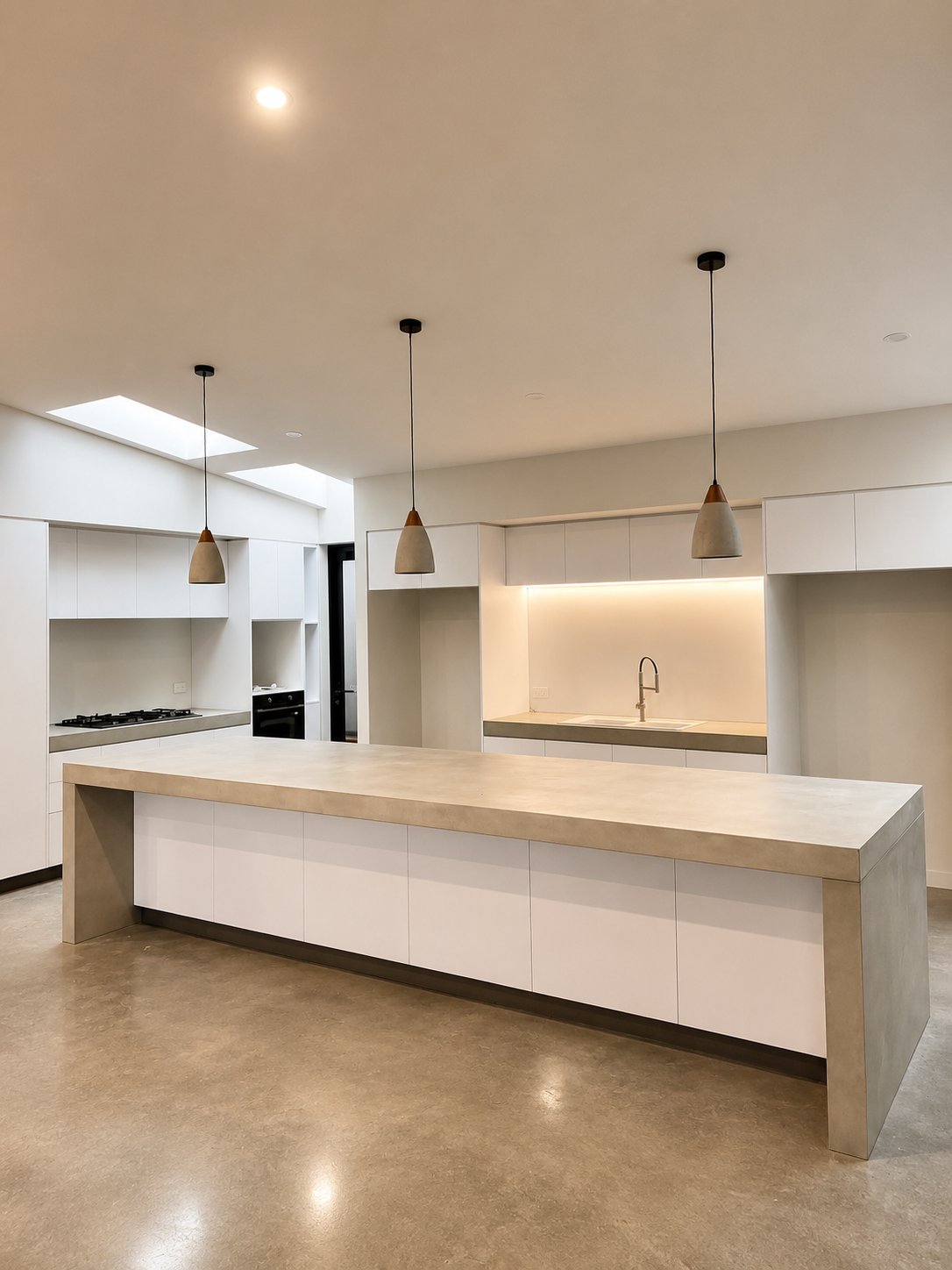 White Kitchen Island